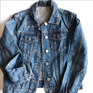 J. Crew Jean jacket as. XSP full length